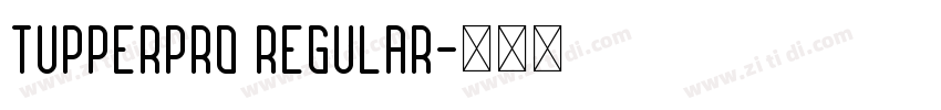 TupperPRO Regular字体转换